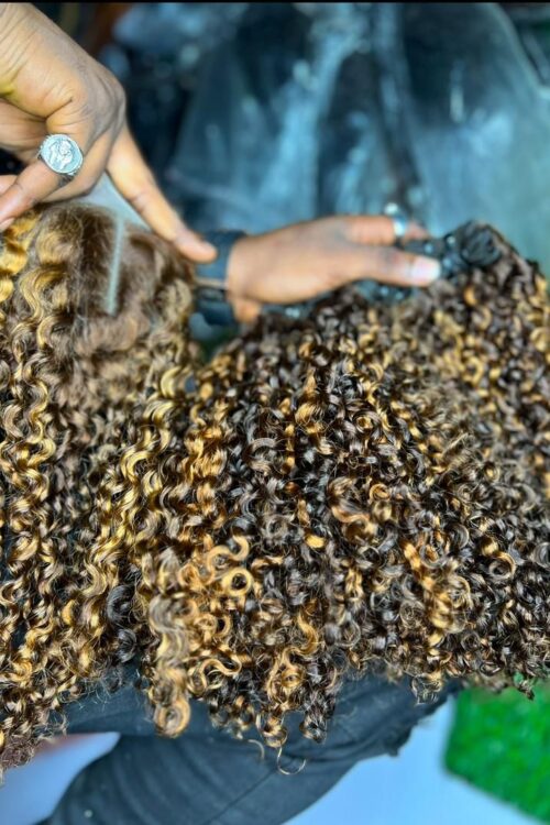 Mongolian Donor Super Double Drawn Pixie Curls – Piano Colour